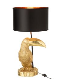 Lampe Tukan Poly Gold/schwarz