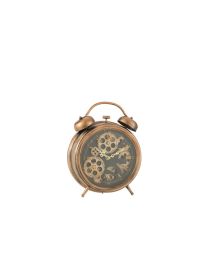 Uhr Römische Ziffern Uhrwerk Metall Kupfer Medium
