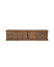 Tv-sideboard Aus Teakholz Mit 4 Schubladen Und 2 Türen.