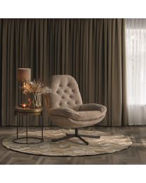 Relax-sessel Mit Knöpfen, Beige